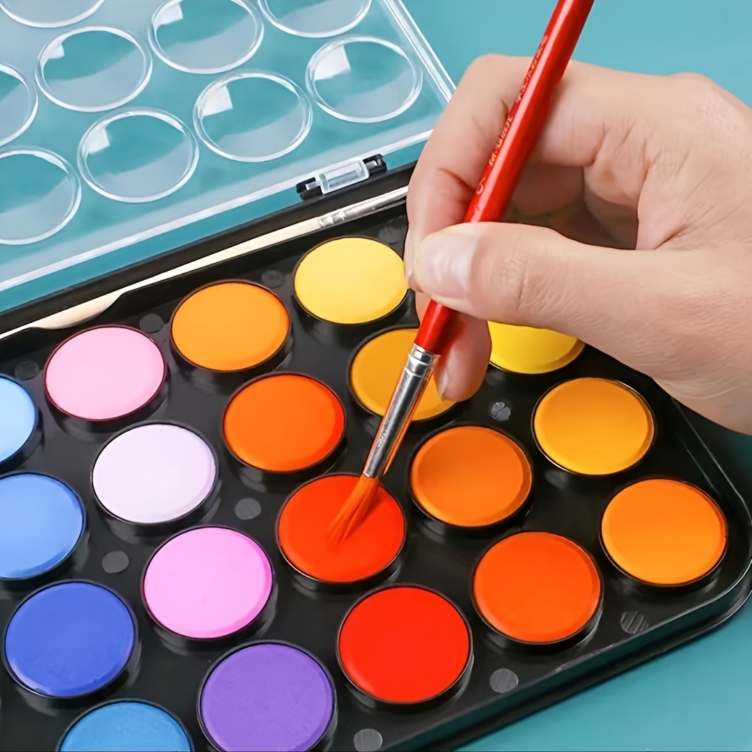 Pinturas Acuarelas Para Niños Paleta De Colores 48 Pack Con 10