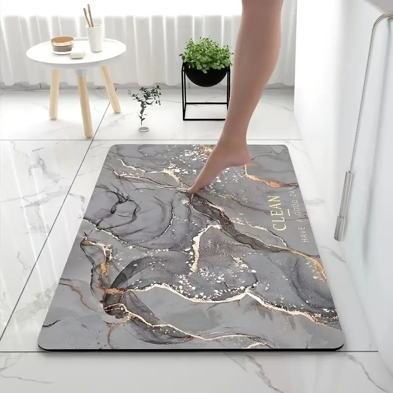 Modern Bathroom Floor Rugs Super Absorbent Floor Mat - Temu