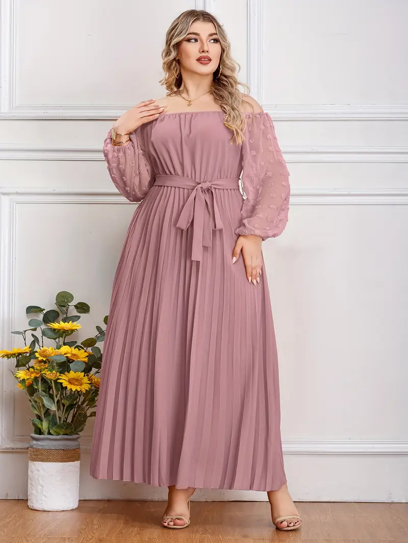 one shoulder pleated dress plus size The Aurora One-Shoulder Maxi 1XL