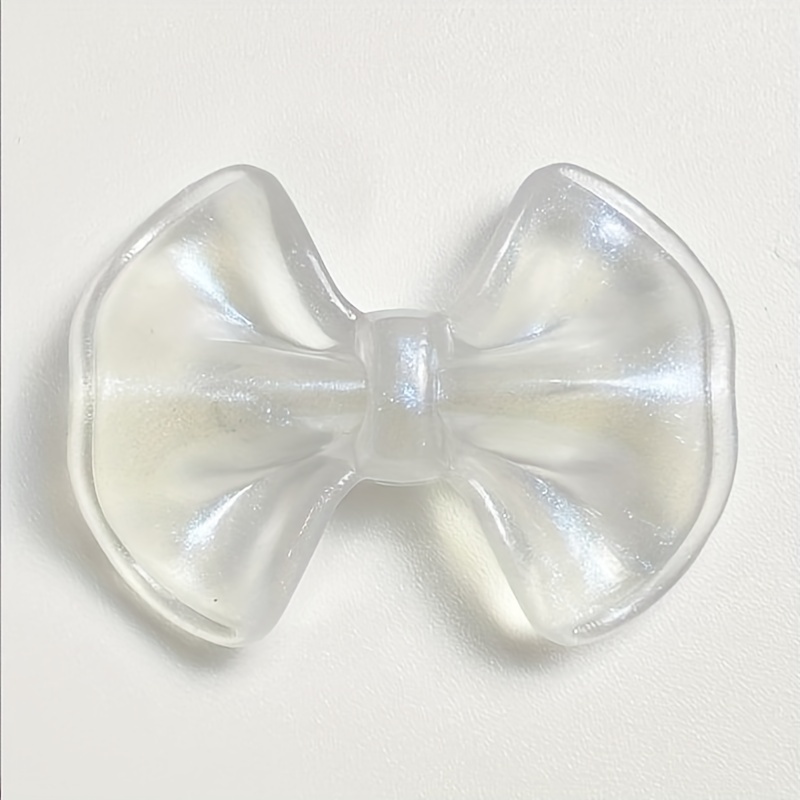 10pcs Luminous Fine Flashing Dumpling Leather Bow Beads for DIY