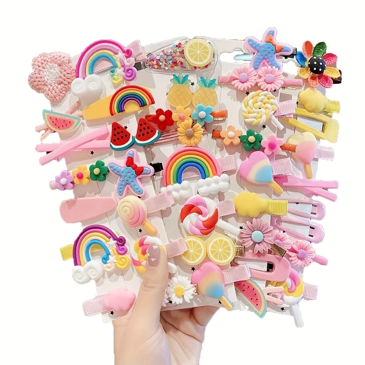 14pcs Girls Sweet Cute Hair Clip, Hair Pins Hair Accessories,Temu