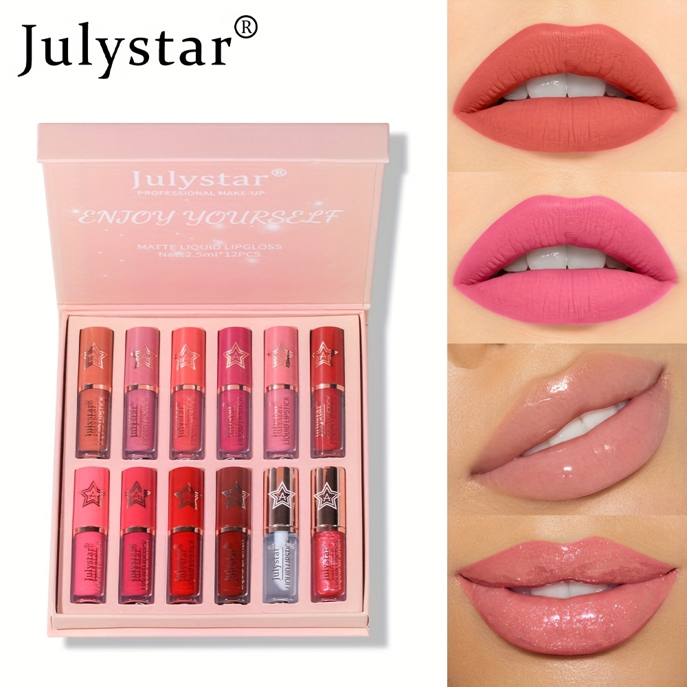 Waterproof Matte Velvet Lipgloss - Long-lasting Liquid Lipstick Capsule Lip  Gloss Set For Flawless Makeup - Temu