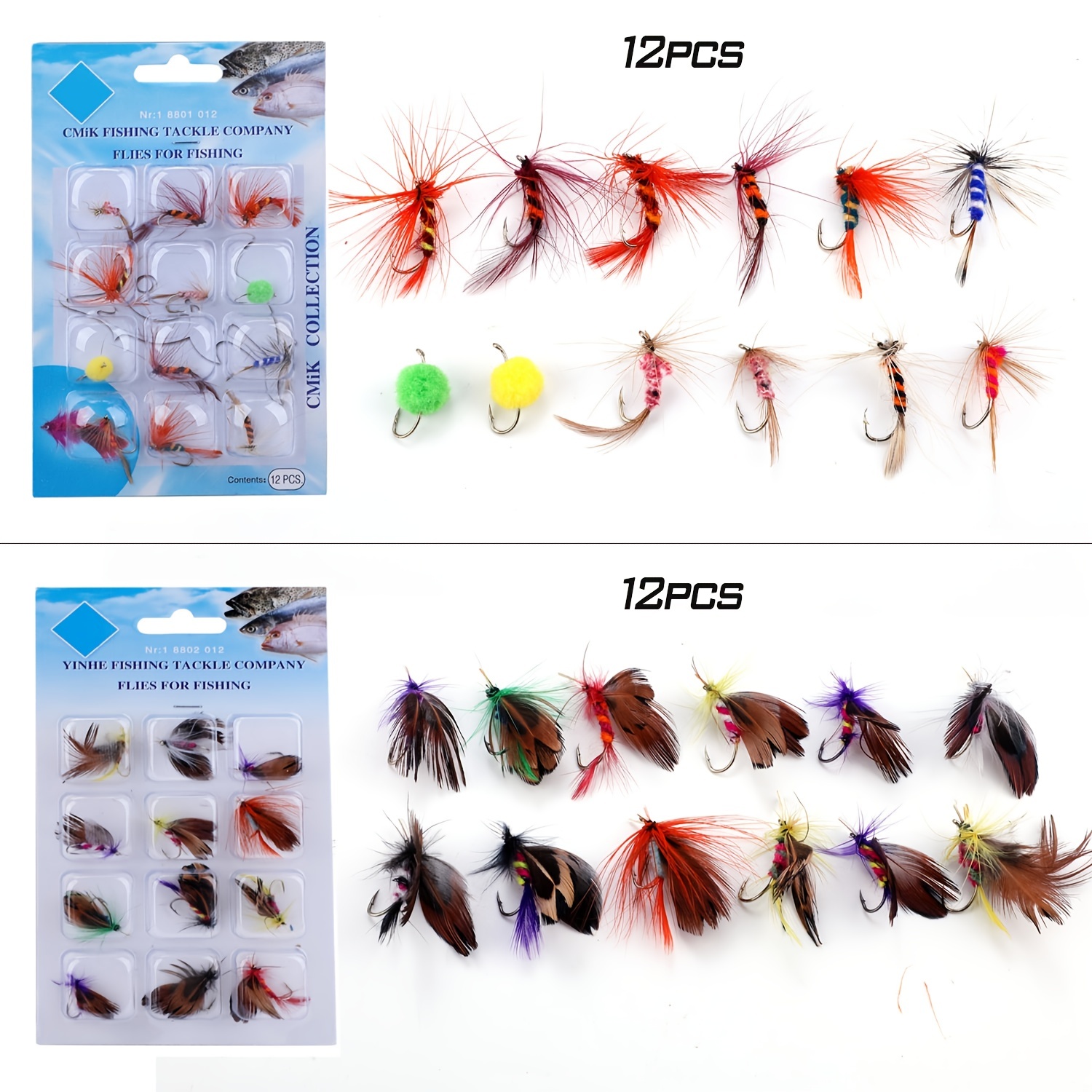 Sougayilang Salmon Flies Trout Dry Lure Ultimate Fly Fishing - Temu