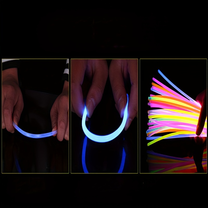  Glow Sticks, Glow Pulseras, paquete de 35 pulseras fluorescentes  que brillan en la oscuridad de la fiesta de los favores de resplandor  suministros para fiestas para niños y adultos : Juguetes