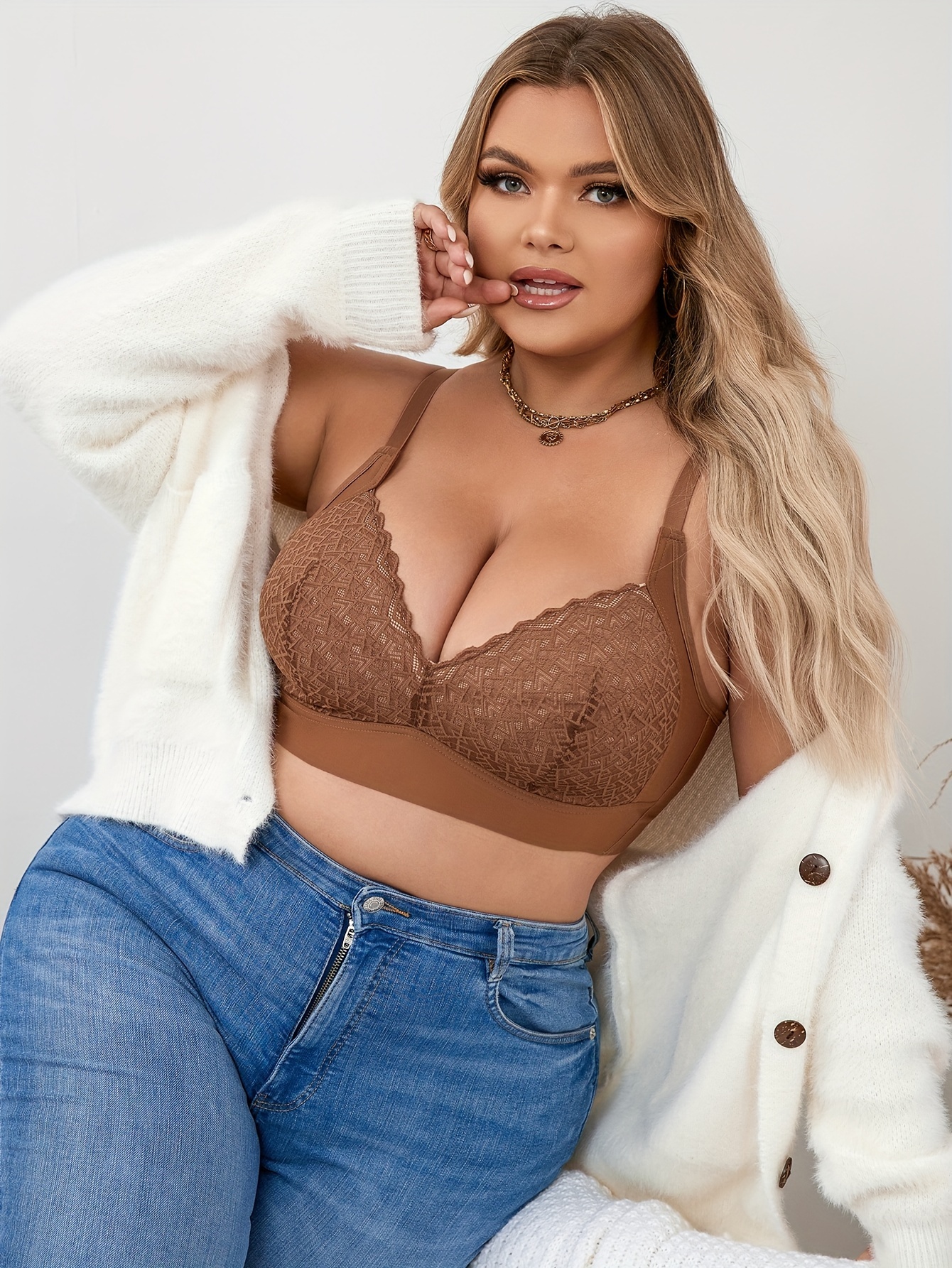 Women's Plus Size Sexy Wireless Bralette