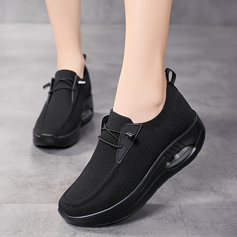 Women's Slip Walking Shoes Mesh Breathable Air Cushion Sock - Temu