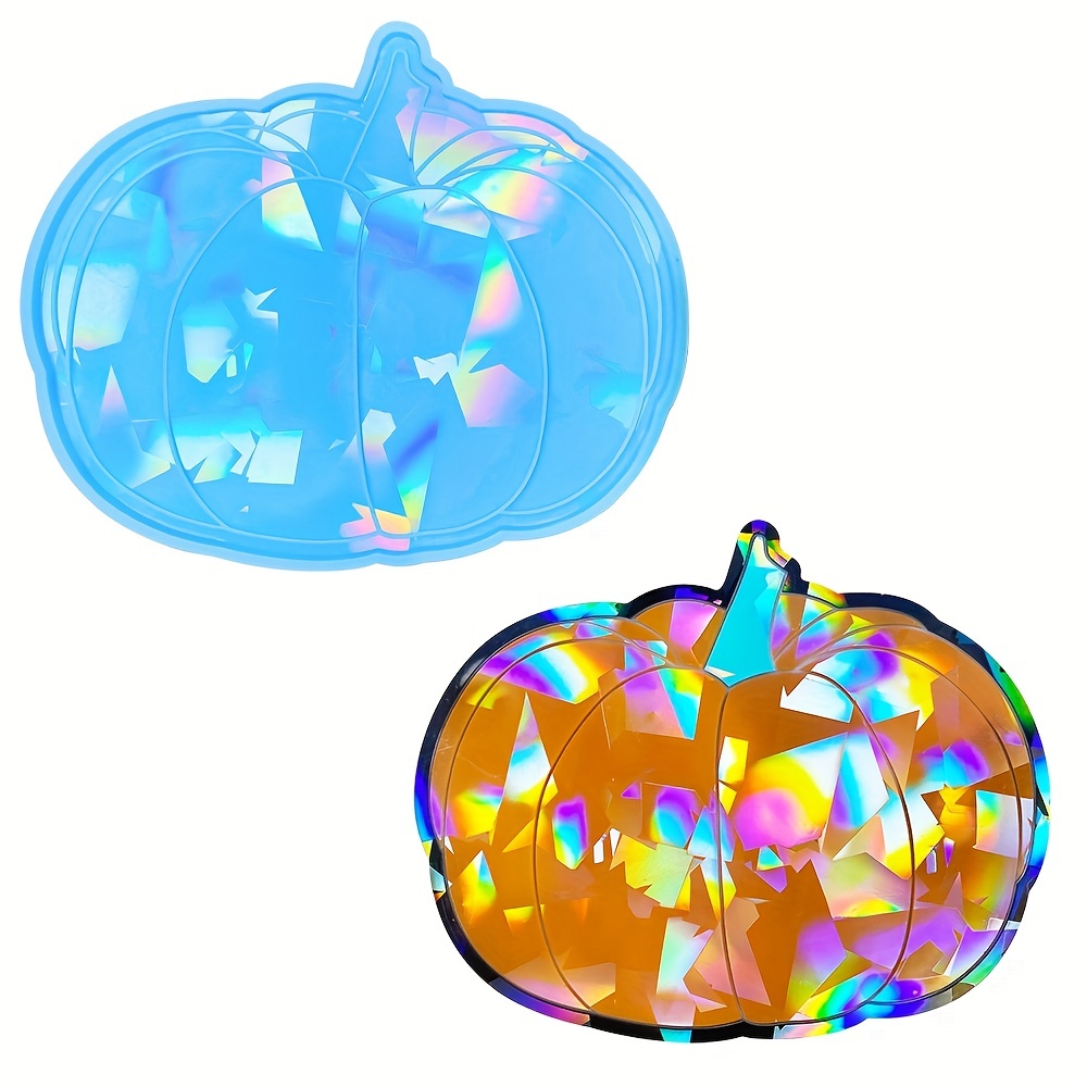 Holographic Halloween Pumpkin Tray Crystal Epoxy Resin Mold