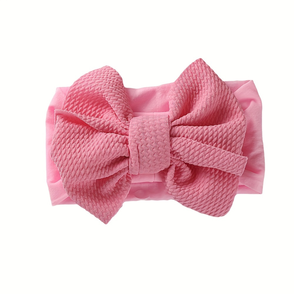 1pc/10pcs Random Colors Baby Headband Big Hair Bows Headbands Bow Hair Band Newborn Girl Toddler Turban Head Wrap Children Hair Additions