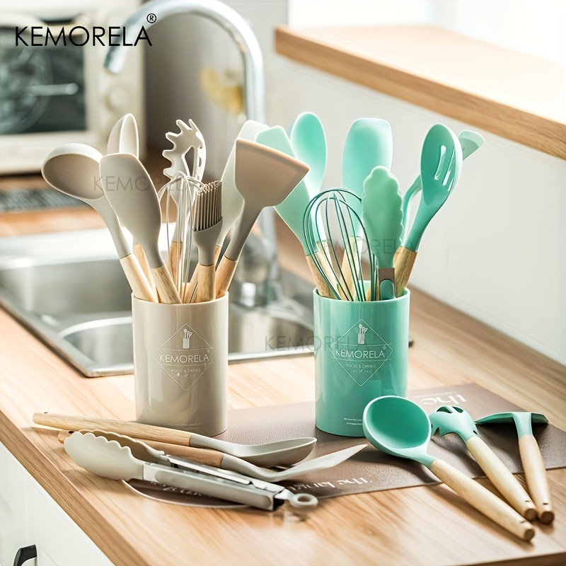 Utilé 13pc Silicone Cooking Kitchen Utensils Set with Holder
