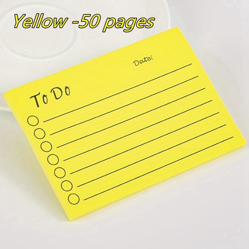 Office Yellow Paper Sticky Note on Transparent Background