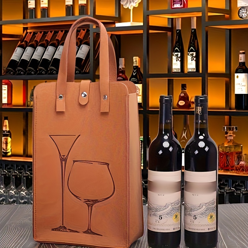 Sublimation Blanks Wine Carrier Tote Bag Portable Neoprene Wine