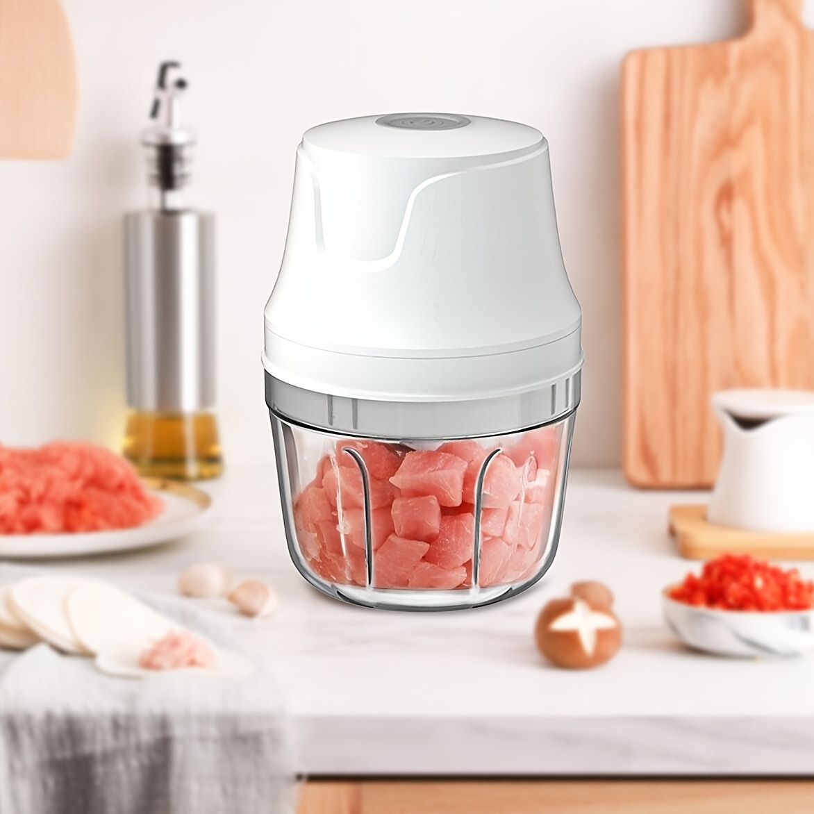 Wireless Electric Garlic Press Mini Meat Grinder Juicer Household Fruit Vegetable  Chopper Mixer Food Processor Kitchen Tools - China Mini Meat Grinder and Vegetable  Chopper Mixer price