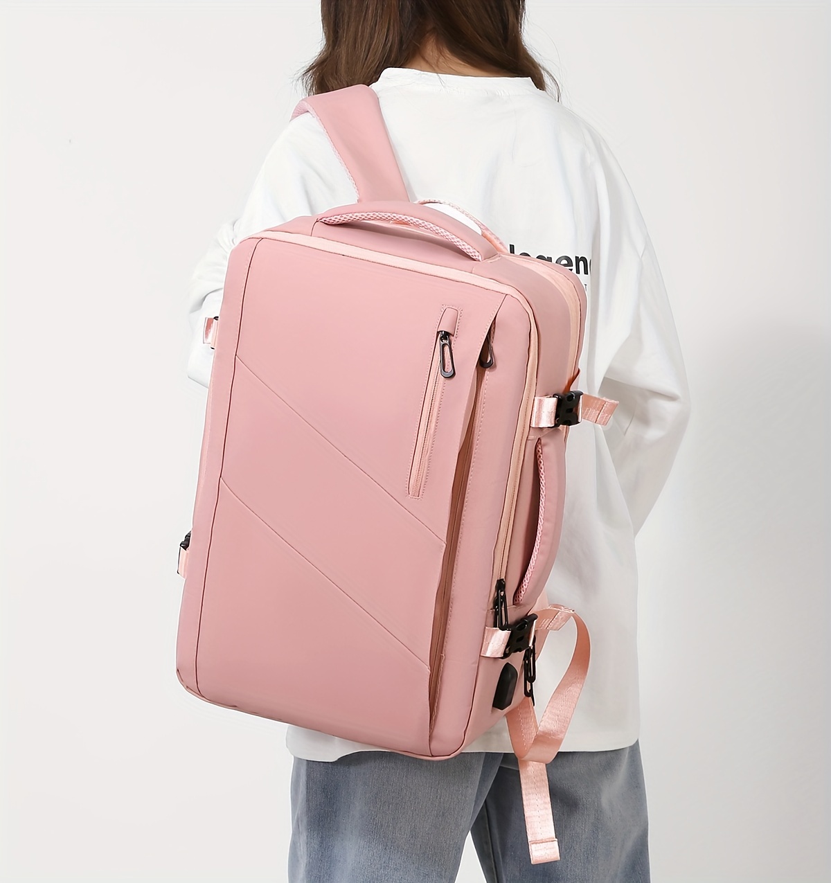 Mochila de viaje multifuncional para aventuras al aire libre, bolso de mano, mochila de senderismo, equipaje con múltiples bolsillos, gran capacidad, diseño simple y elegante, ideal para viajes de negocios o transporte diario