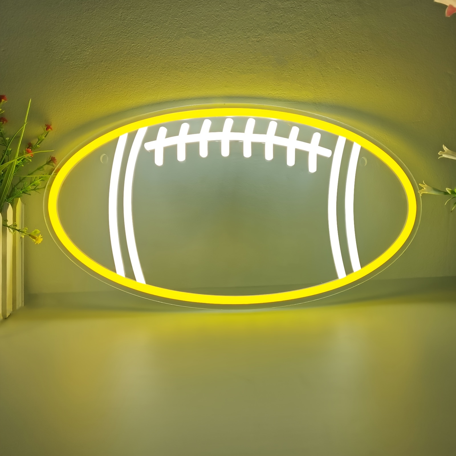3D Football Lampe Luminosité Réglable LED Veilleuse USB Alimenté