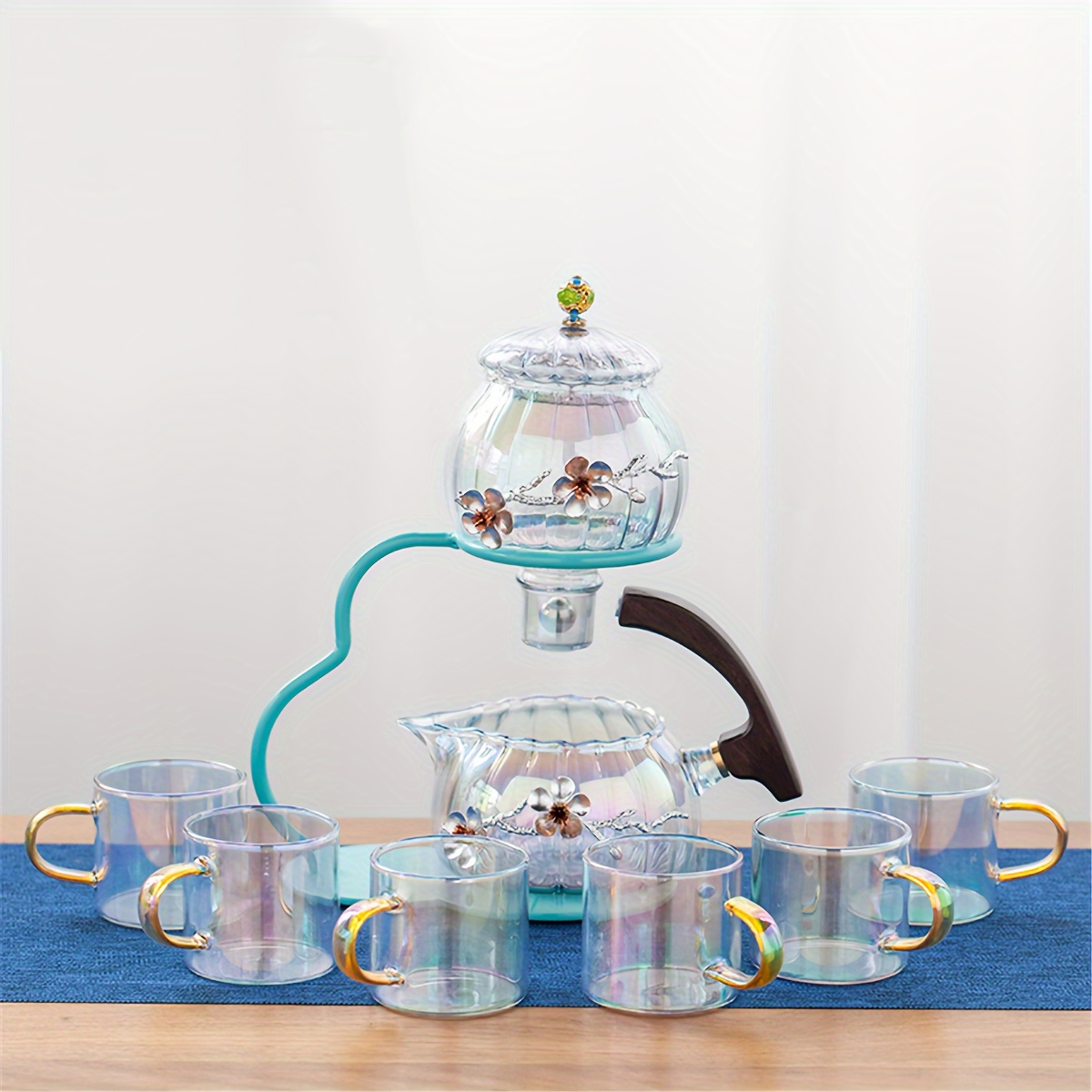 High Temperature Resistant Glass Tea Set With Magnetic - Temu