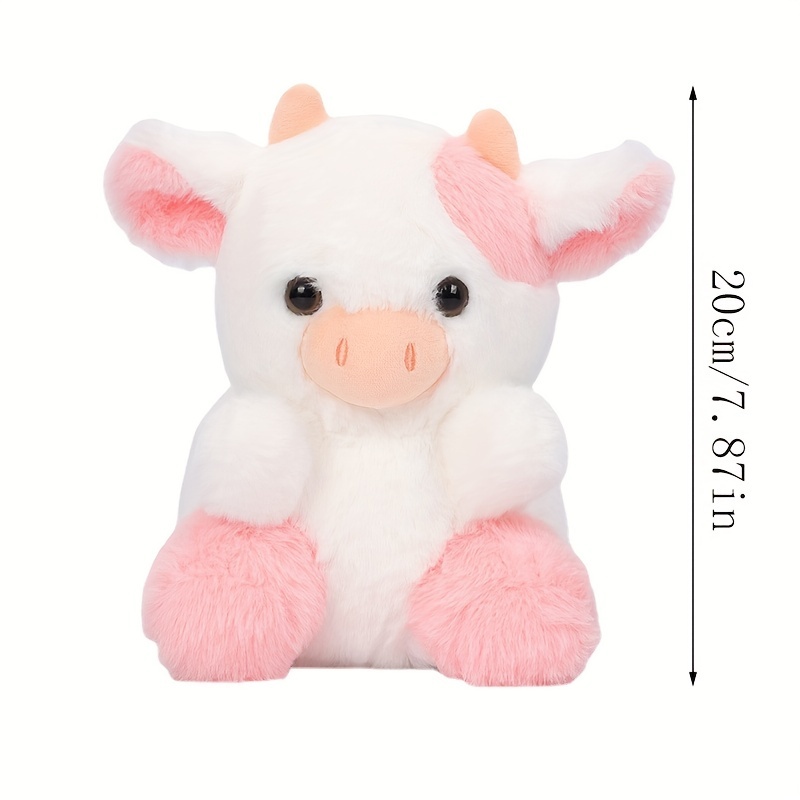 Cow Stuffed Animals Plush Toy Pillow, 12 Strawberry Cow Plush Toy, Cute  Soft Cow Plush Pillow Stuffed Strawberry Cow Plushie Birthday for Kids Home