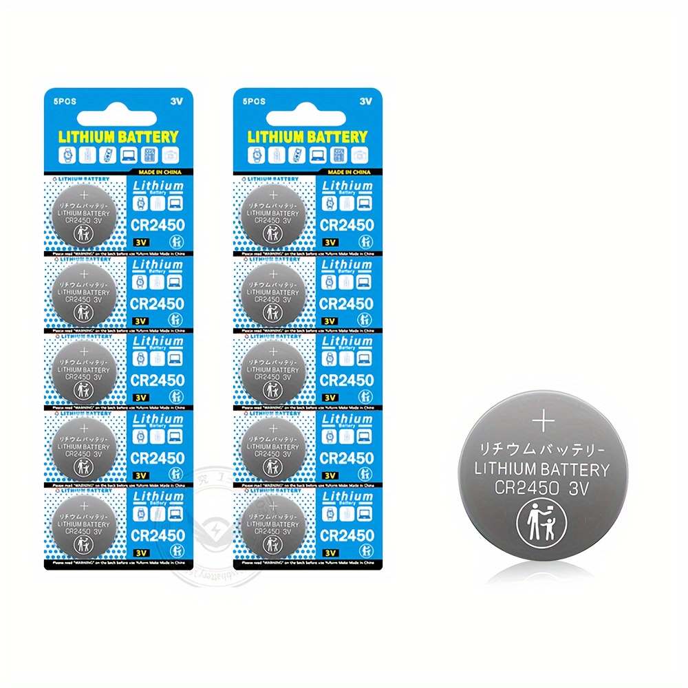 CR2450 Batteries - 3V Lithium Coin Cell Battery CR 2450s (20 Pack) 