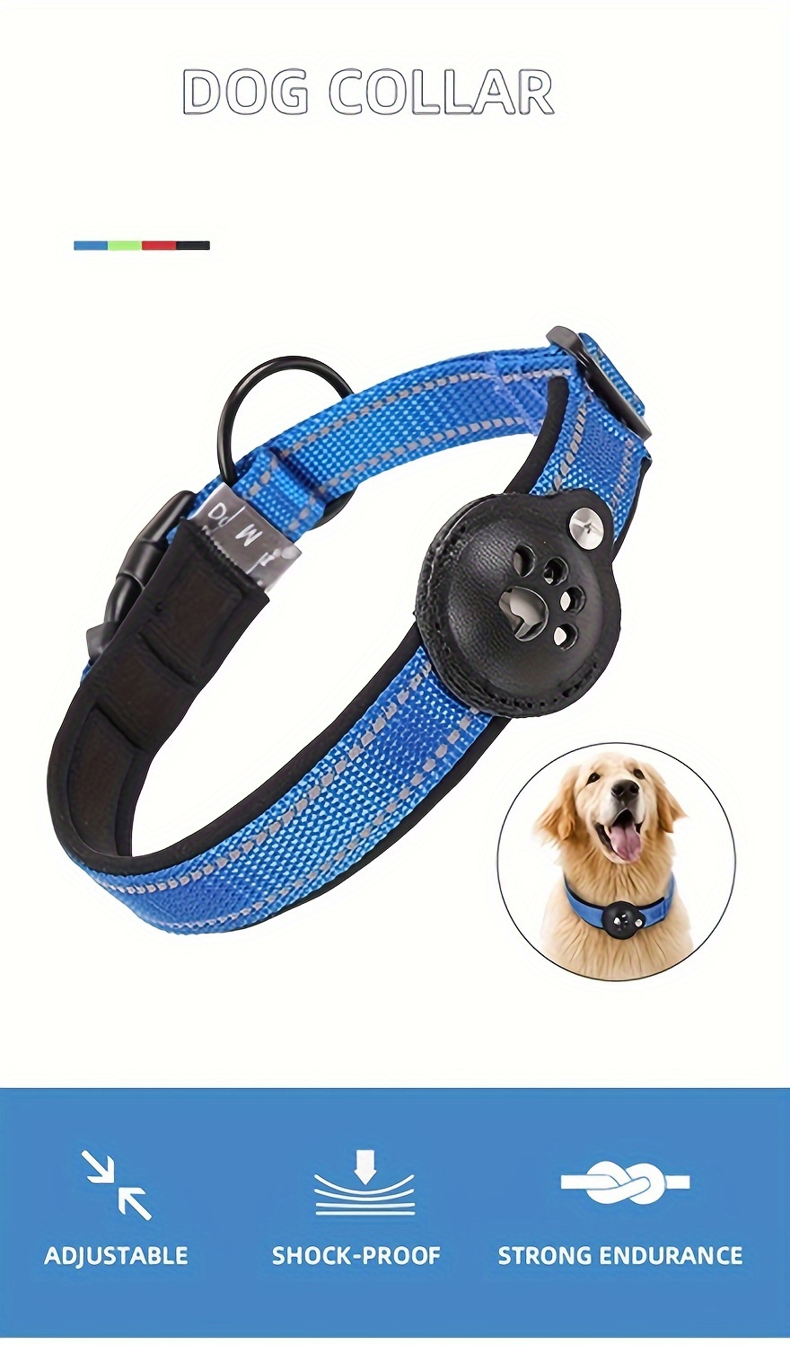 Soporte para collar de Airtag para perro, funda para buscadores de  artículos para collar de perro, bucle Airtag para GPS, funda para  rastreadores de