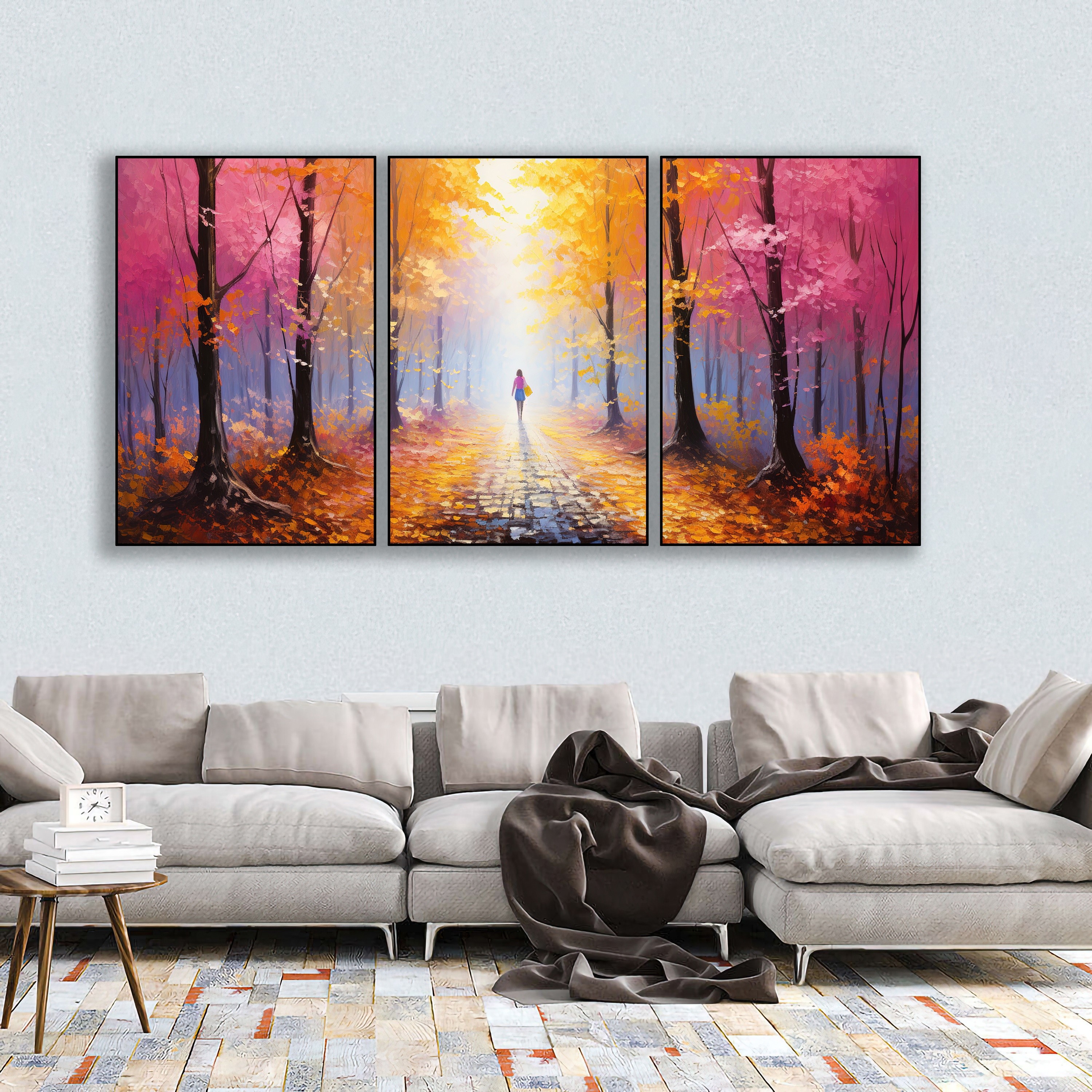 Modern Landscape Posters And Prints Wall Art Canvas Painting Autum
