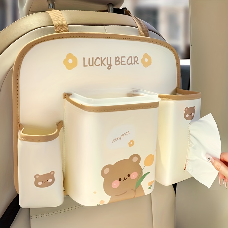 Cartoon Diaper Car Seat Organizer Storage Travel Bag Multi-Pocket Baby Bag