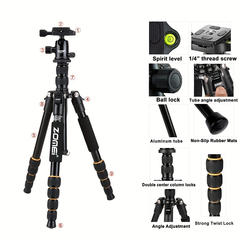 Camera Tripod Phone Tripod Light Weight Dslr Tripod Ball - Temu