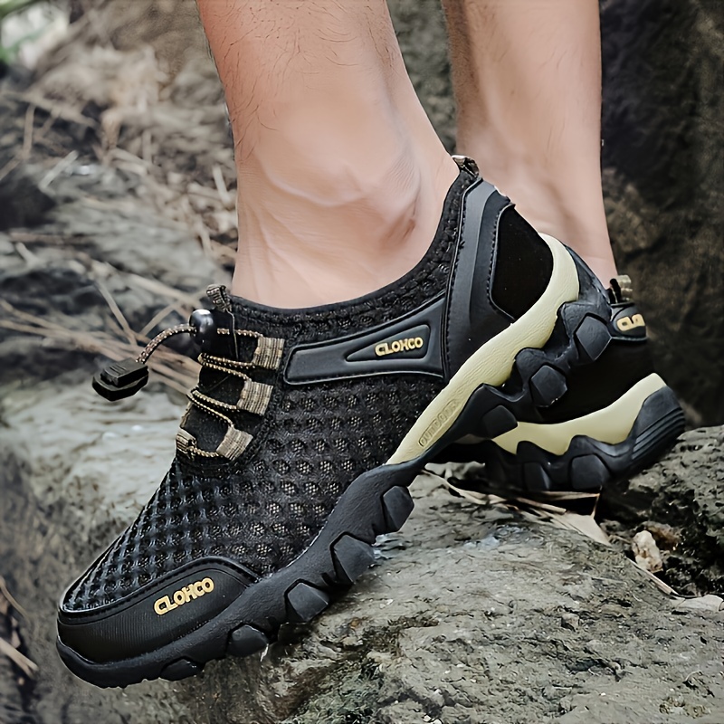 Mens mesh best sale hiking shoes