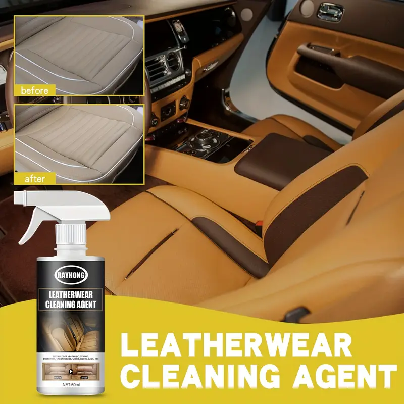 Car Cleaner Car Wash Agent Leather Cleaner Car Interior - Temu