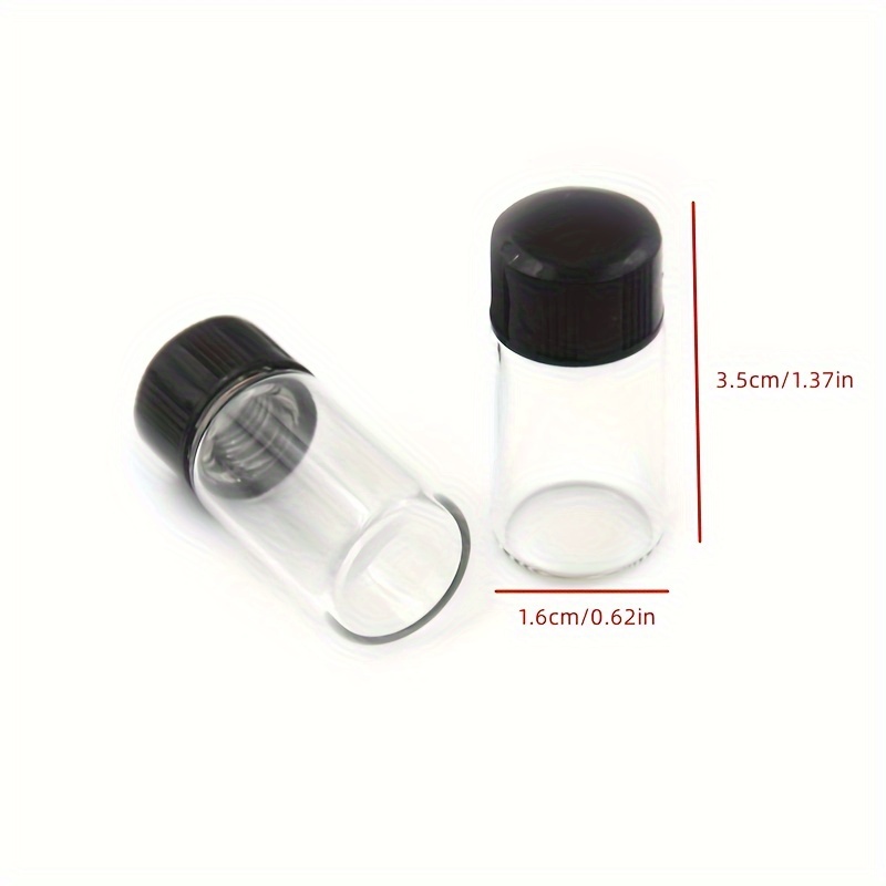 1.6 oz Clear Glass Mini Bottles