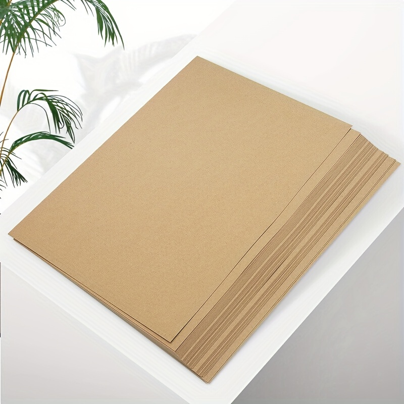 Heavy Brown Kraft Paper Paper 300 Gsm= Cover= Text For Art - Temu
