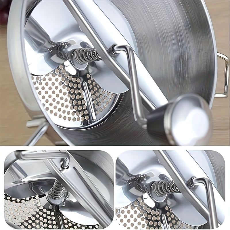 Rotary Food Mill Stainless Steel Vegetable Strainer With Handle Blender  Potato Presser Ricer for Tomato Sauce Applesauce Puree Mashed Potatoes Baby