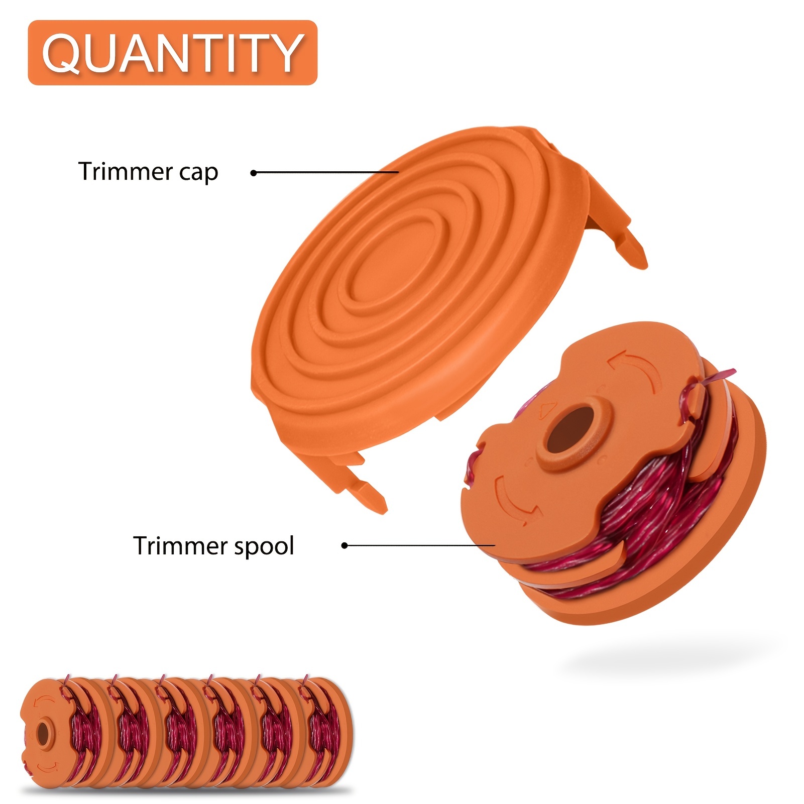 Replacement Spools Compatible Worx Wa0007 Wg116 Wg119 String