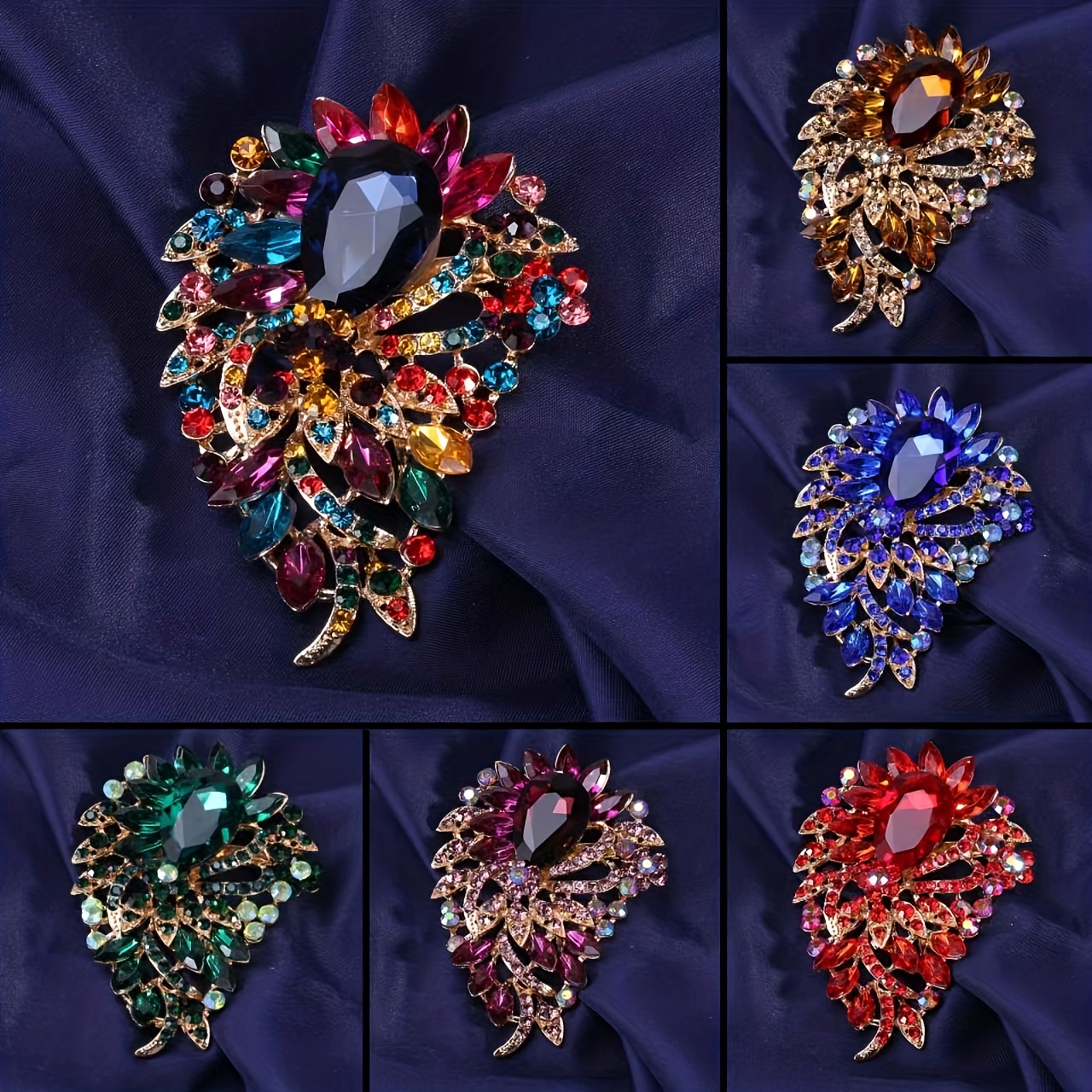 Chinese Zodiac Retro Dragon Rhinestone Gothic Punk Brooches Pins Corsage  Scarf Clips Safety Pin Women Girls Vintage Clothing Decoration - Jewelry &  Accessories - Temu