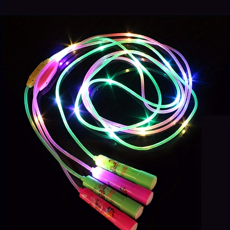 Glow in Dark Jump Rope LED Jumping Rope Light Up Jump Rope Skipping Rope  for Kids Gift Children Boy and Girls Gift Random Color : :  Sports & Outdoors