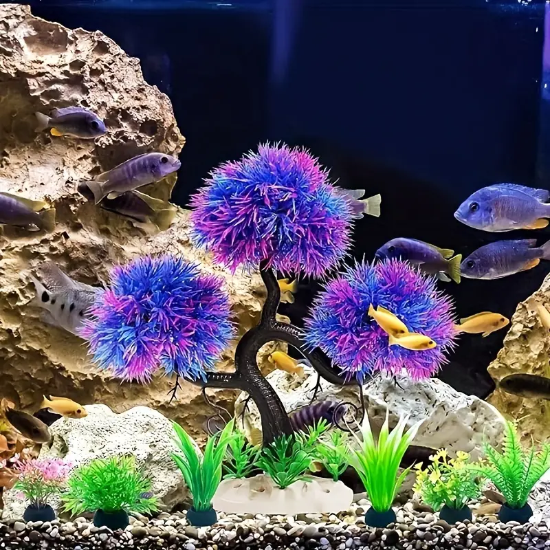 Fish Tank Aquarium Decorations Artificial Plastic - Temu
