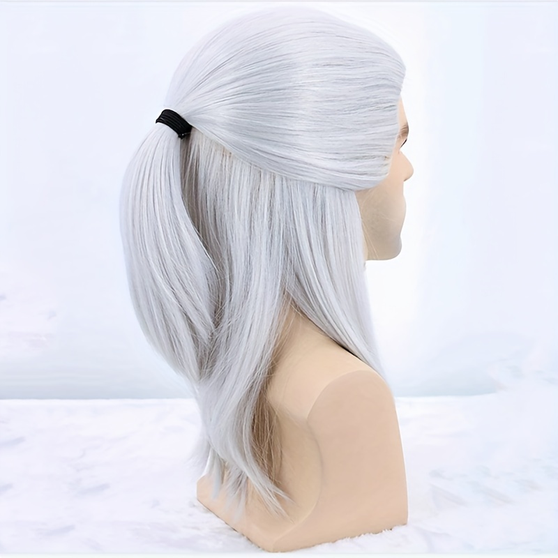 Silver white hotsell cosplay wig