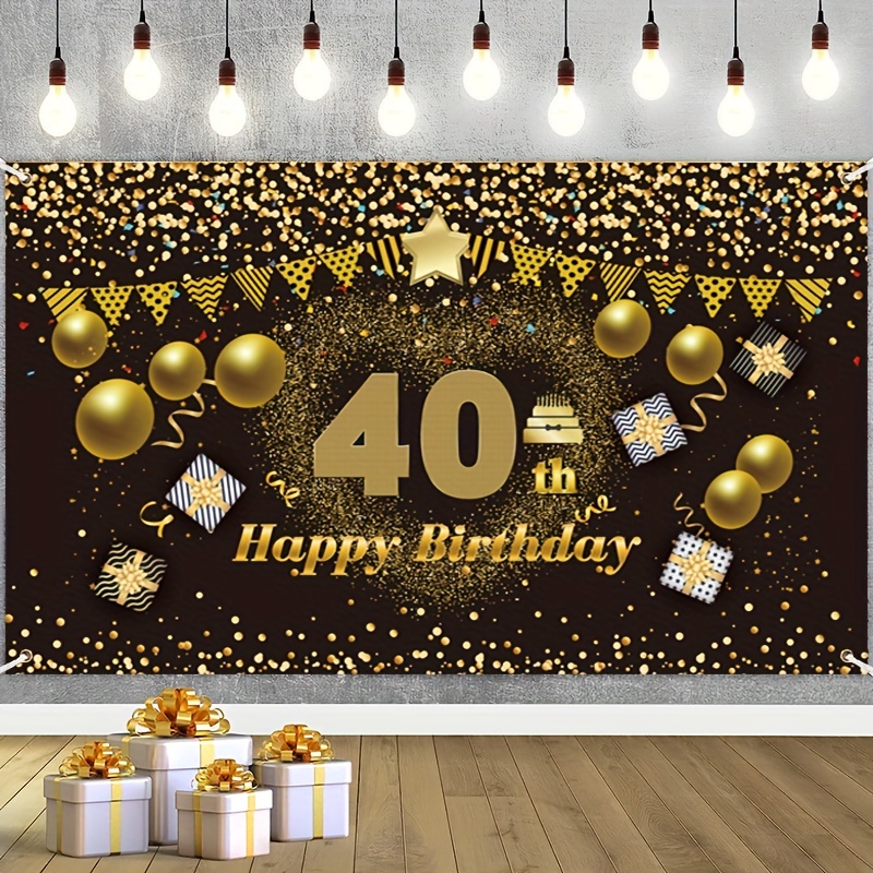 39 es tan ayer feliz 40 cumpleaños pizarra signo oro divertido hombre  fiesta decoración descarga instantánea IMPRIMIBLE MM40 -  México