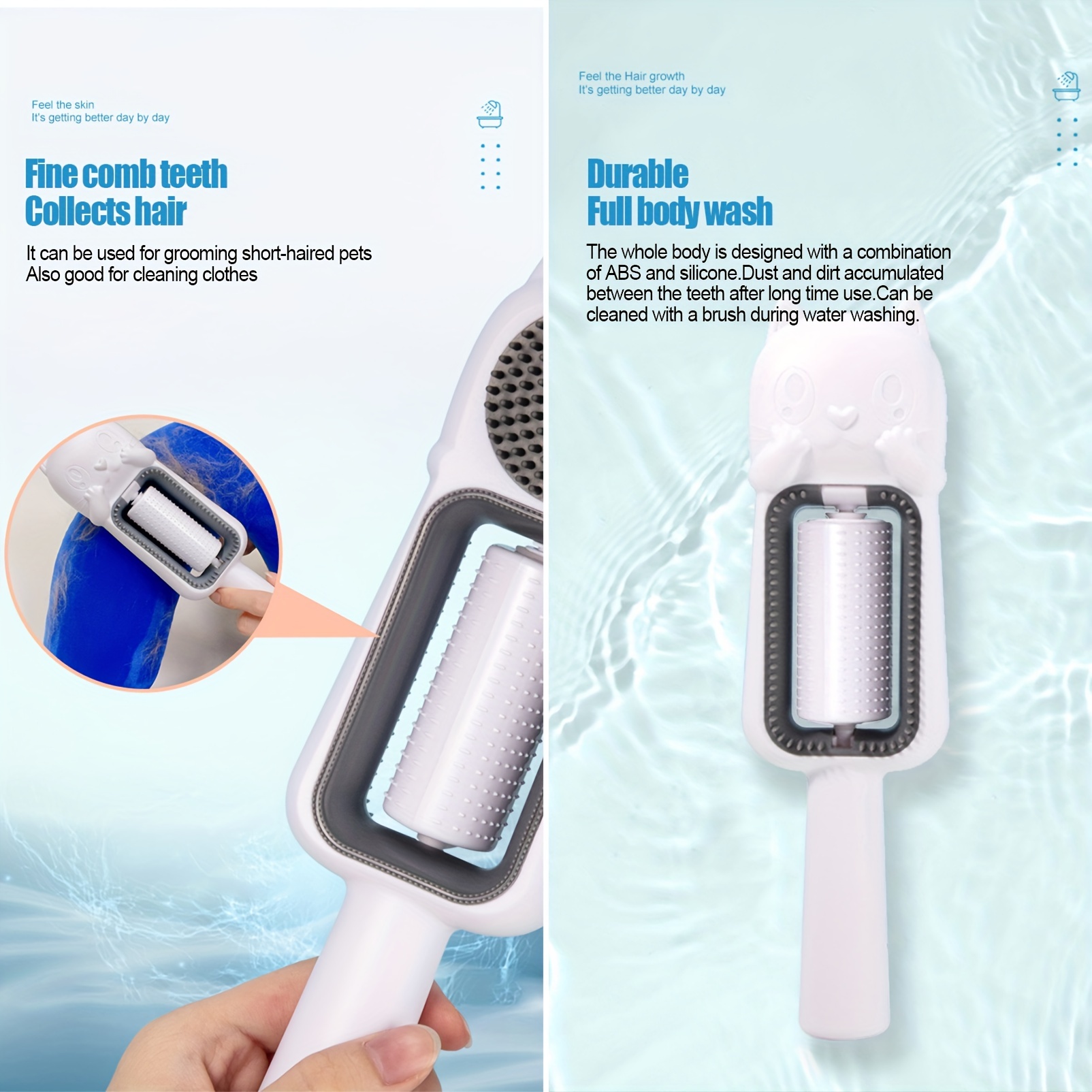 4 In 1 Multifunctional Hair Removal Brush Pet Dog Cat Hair Cleaner