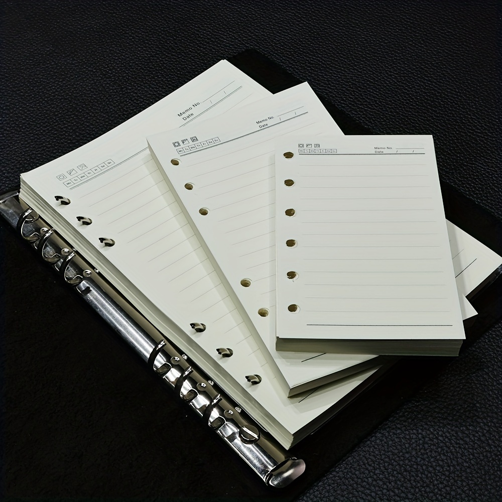 A6 Refill Paper 6 Holes Loose Leaf Paper Notebook Refills 6 - Temu