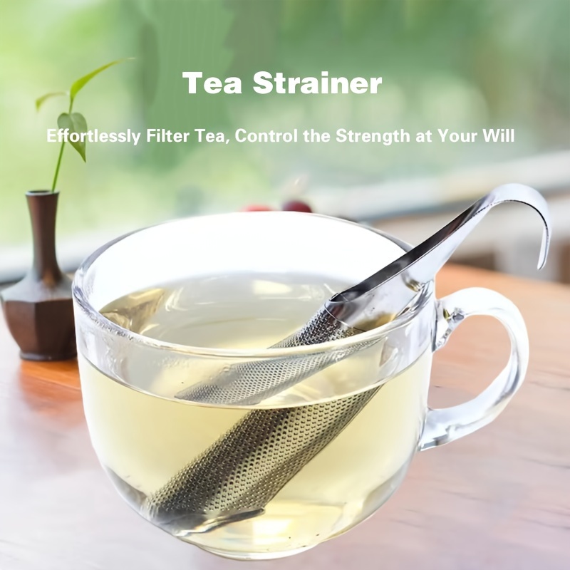 

1pc, Tea Infuser, Creative Hanging Retractable Pipe Tea Filter, Long Handle Tea Filter, Suitable For , Camping, Picnic, Party,