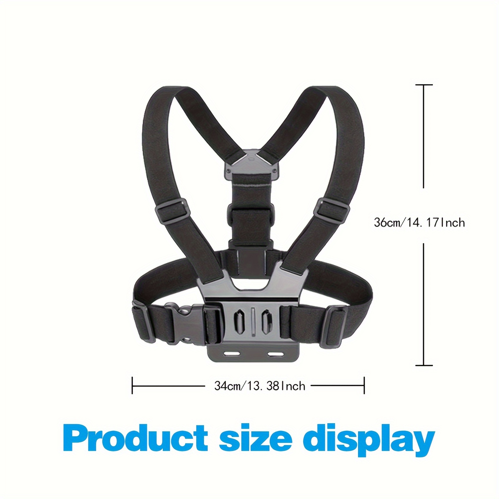 Mobile Phone Chest Strap Mount Phone Chest Harness Holder for VLOG/POV,  with iPhone 13 12 11 Pro Max Plus,Samsung,GoPro Hero 9, 8, 7, 6, 5,OSMO
