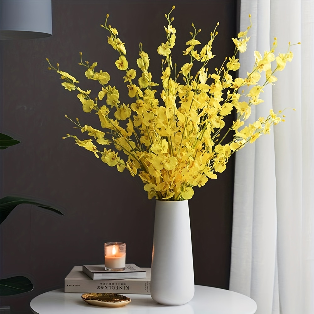 Silk Orchids Flowers Temu