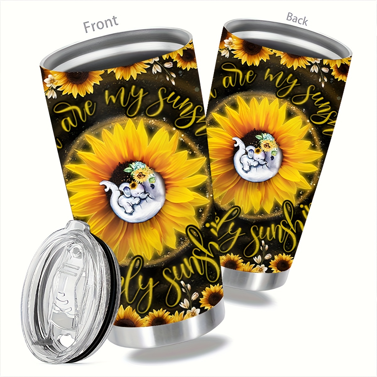 Tumbler Bulk With Lid Cup Stainless Steel Tumbler Elephants - Temu