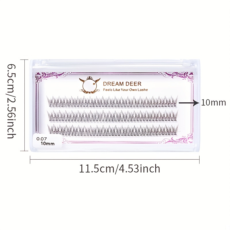 Fairy Natural Individual Lashes 123pcs C Curl Eyelash Cluster Lashes