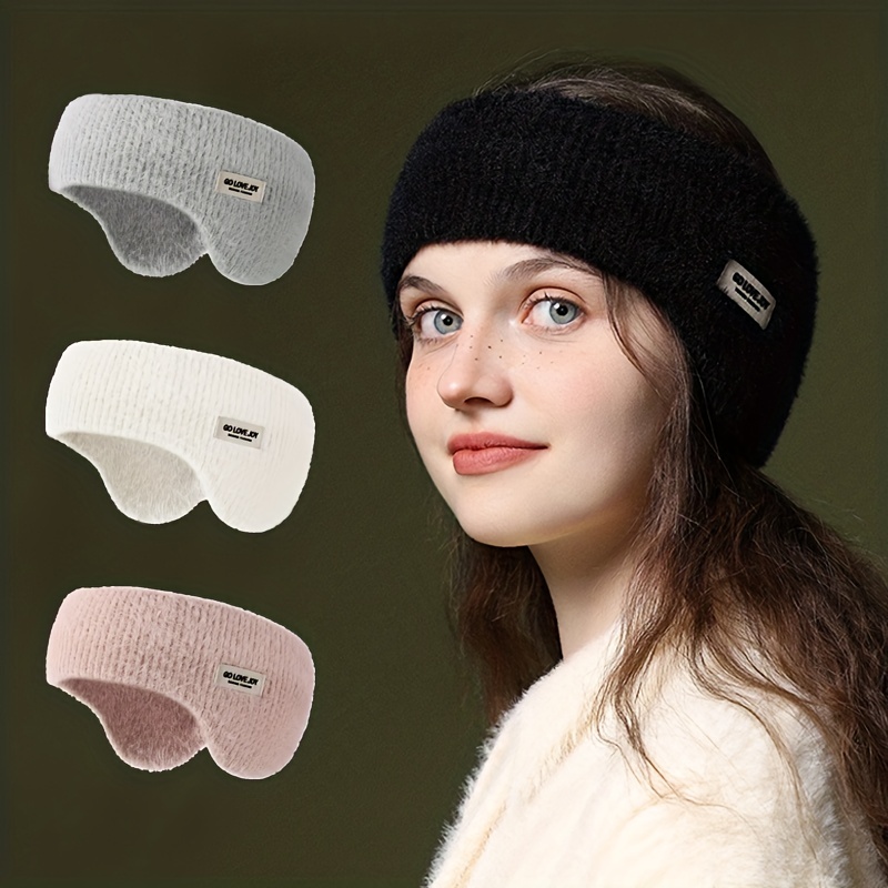 Fleece Ear Warmers Headband Winter Outdoor Sport Ear Muffs - Temu