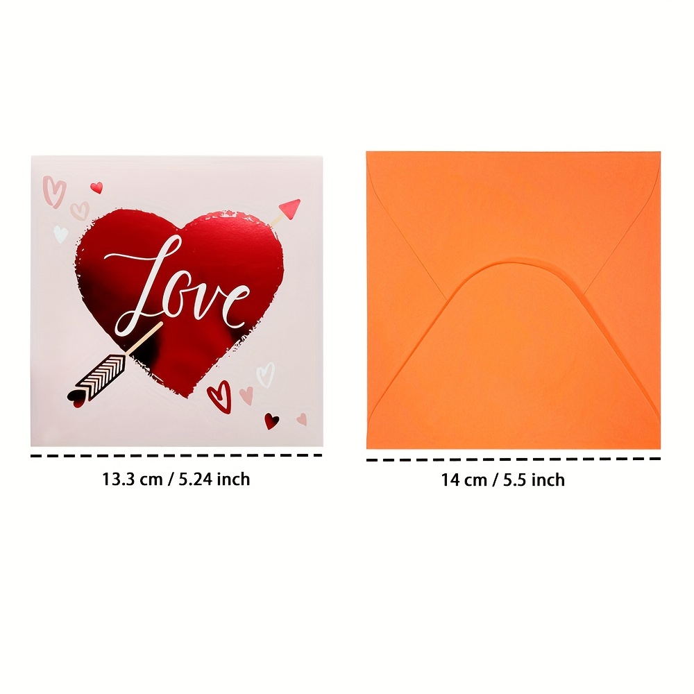 Carte Pop-up 3d Avec Enveloppe Pour Saint-valentin, Anniversaire