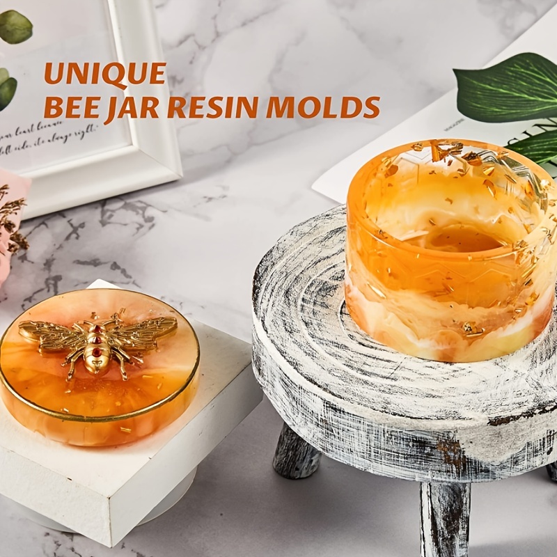 Bouteille Résine Moule Résine Jar silicone Moule Pudding Pots