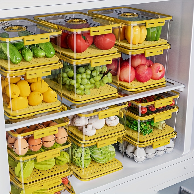 Multifunctional Kitchen Storage Container with Timekeeping and Sealed Can