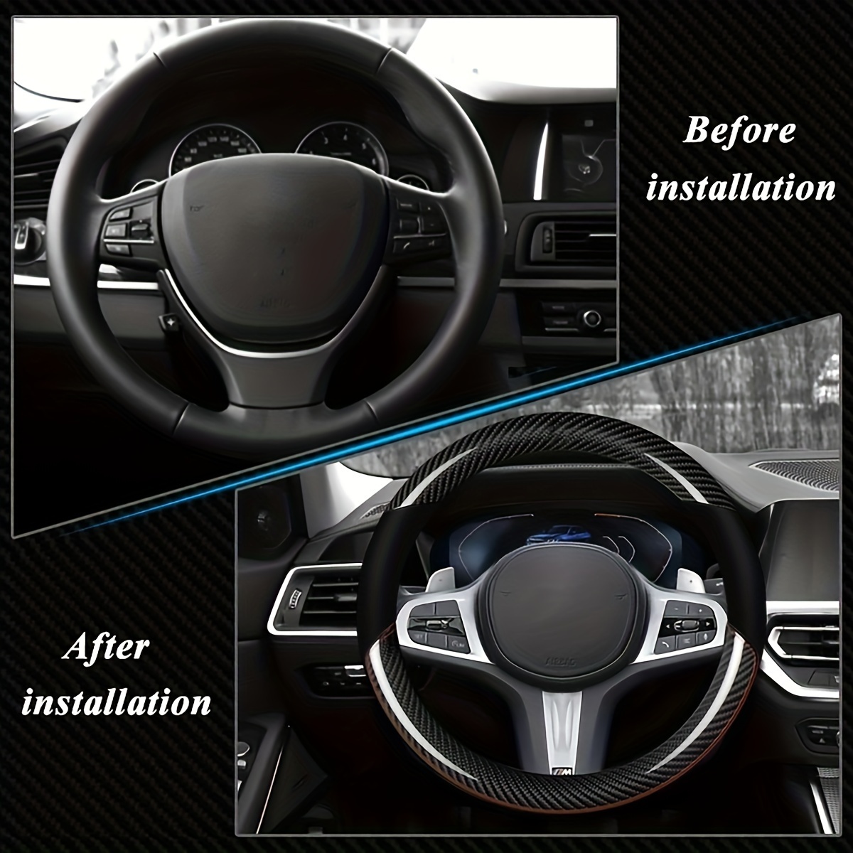 Upgrade Driving Experience A 6d Carbon Fiber Leather - Temu