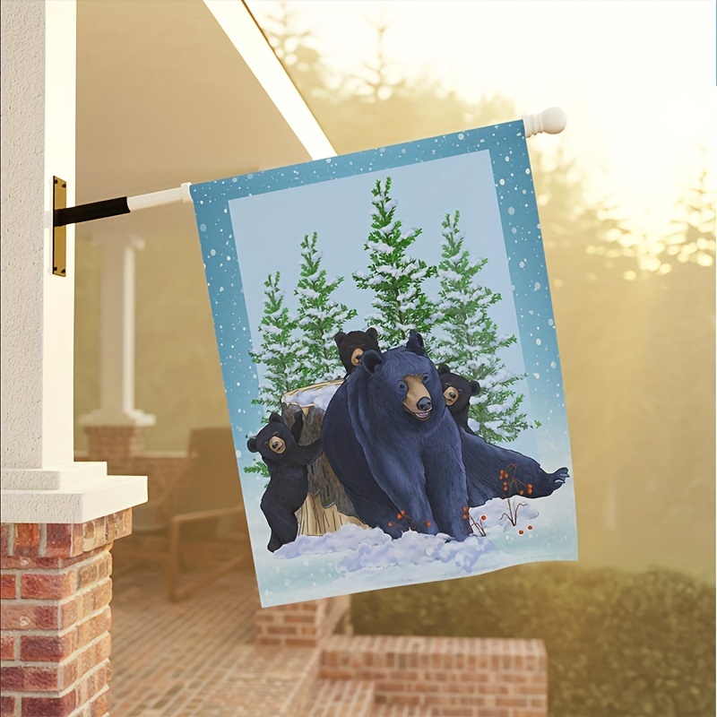 Cute Squirrel Merry Christmas Garden Flag Waterproof - Temu