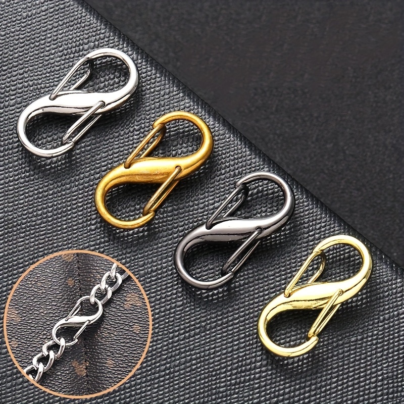 Small Metal Carabiner Clips Dual Spring Wire Gate Snap Hooks - Temu